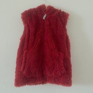 MINI BODEN Red sleeveless vest / jacket 7-8 years